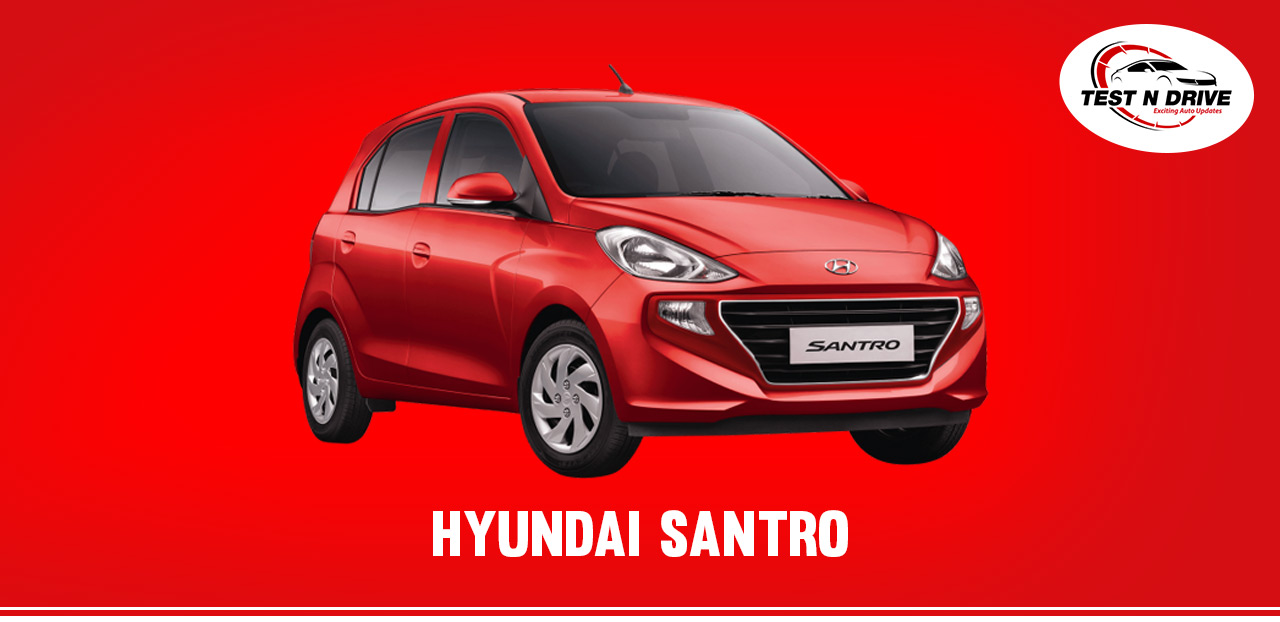 santro lowest price car