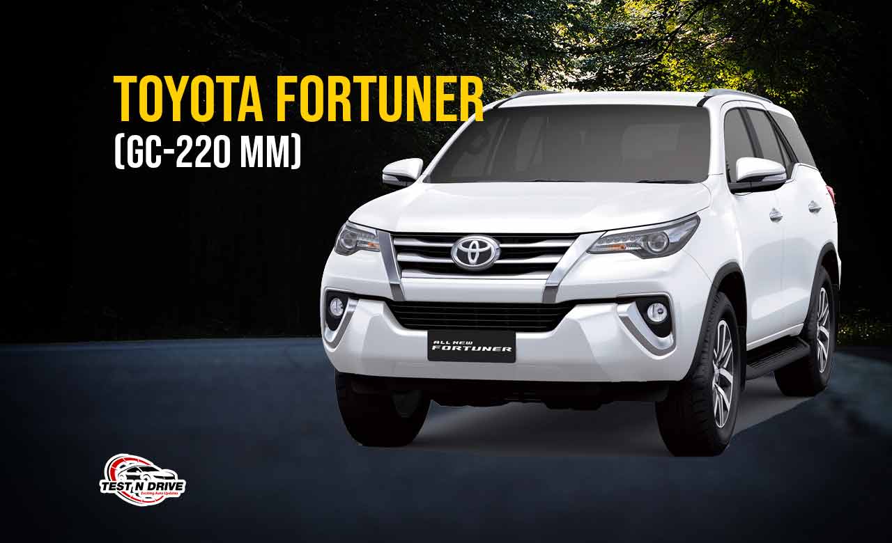 Toyota Fortuner - Highest Ground Clearance car in India