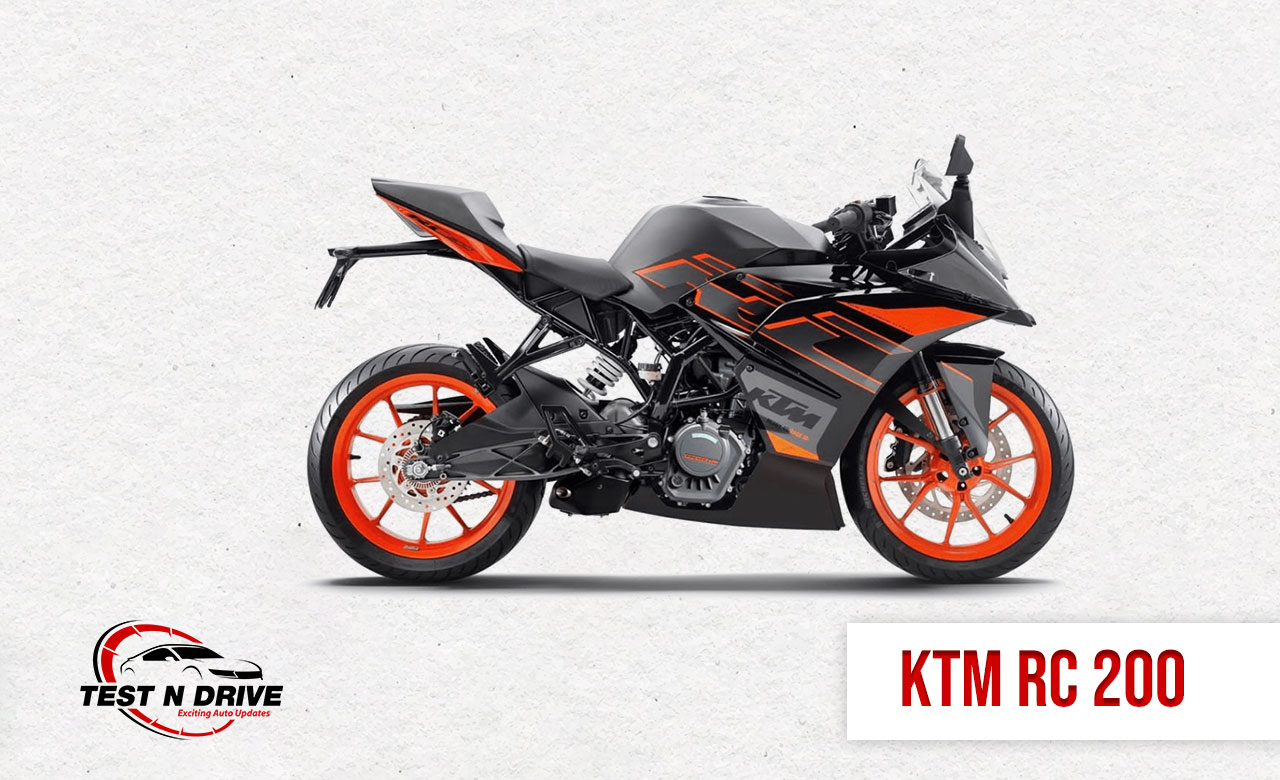 KTM RC 200 Sports bike in india