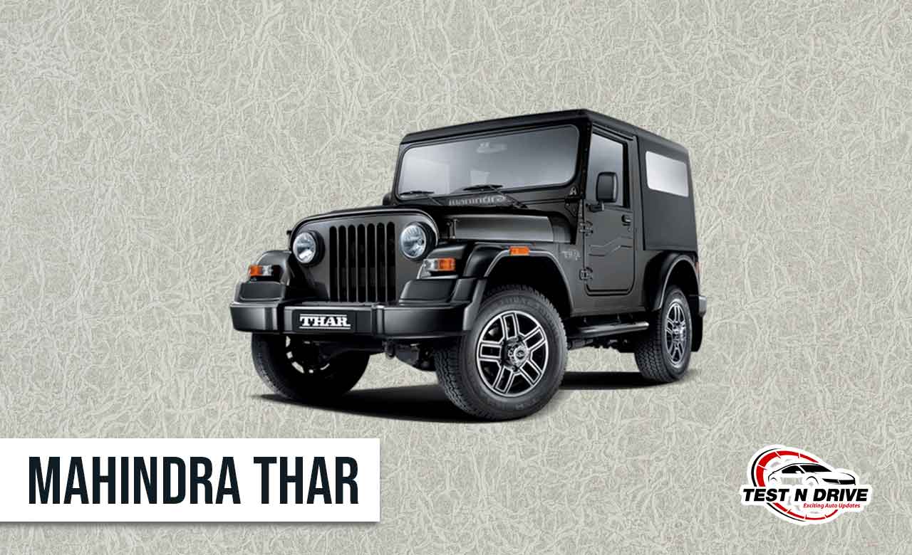 Mahindra thar - best 4x4 car in india