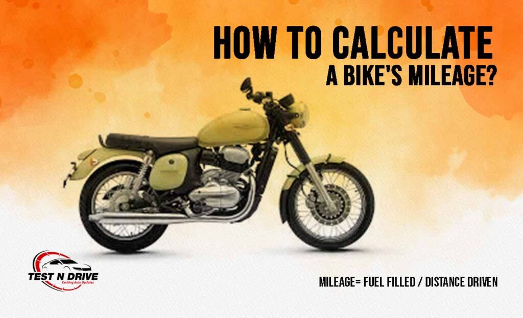 how to calculate mileage of bike